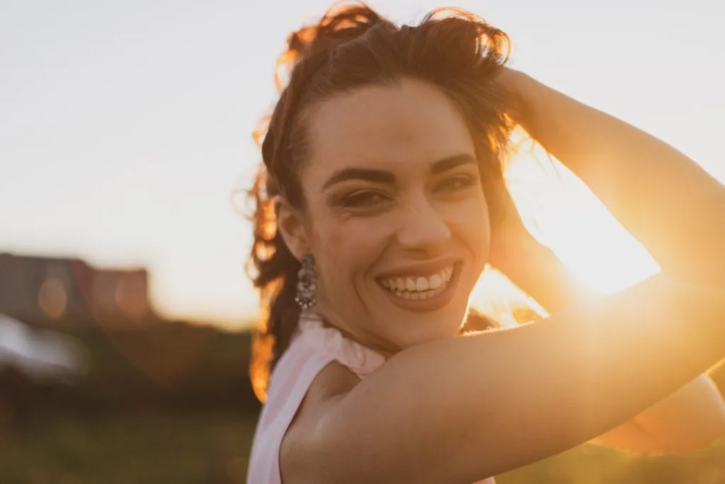 girl smiling